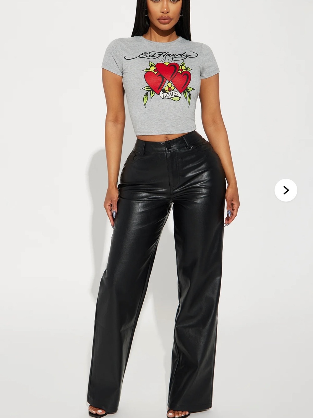 Fashion Nova Work or Play Faux Leather Trouser Pant